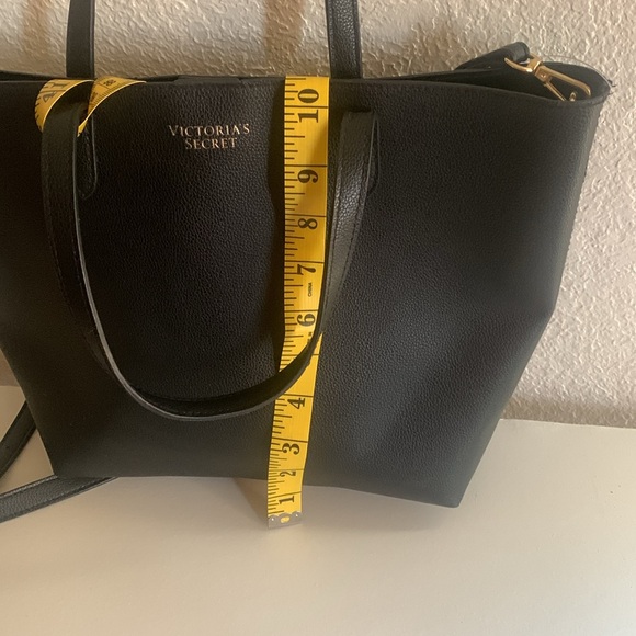 Victoria's Secret Black Trapezoidal Tote.used in good condition. - Picture 4 of 9